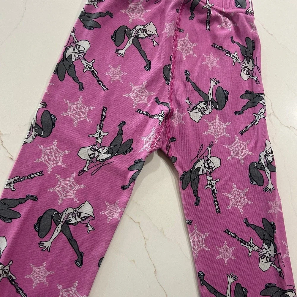 Hanna Andersson Girls Marvel Spidergirl Pajamas Pink Size 6-7